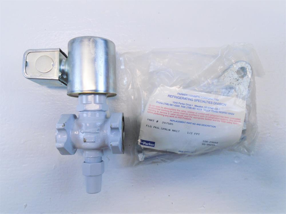 Sporlan 1/2" Solenoid Valve MA17A3 w/Flange Kit 207585